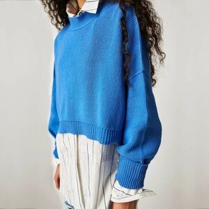 Free People Blue Sweater